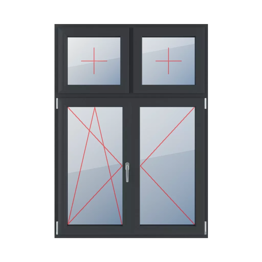 Fixed glazing in the wing, left-tilt and turn glazing, movable mullion, right-hand turn windows types-of-windows four-leaf vertical-asymmetric-division-30-70-with-a-movable-mullion fixed-glazing-in-the-wing-left-tilt-and-turn-glazing-movable-mullion-right-hand-turn-2 
