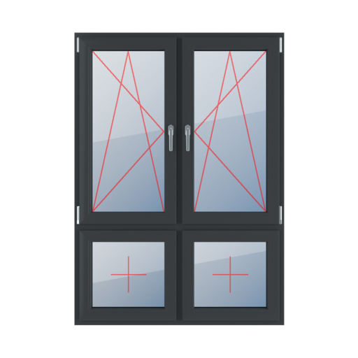 Left-hand turn-tilt, right-hand turn-tilt, fixed glazing in the leaf windows types-of-windows four-leaf vertical-asymmetric-division-70-30 left-hand-turn-tilt-right-hand-turn-tilt-fixed-glazing-in-the-leaf 