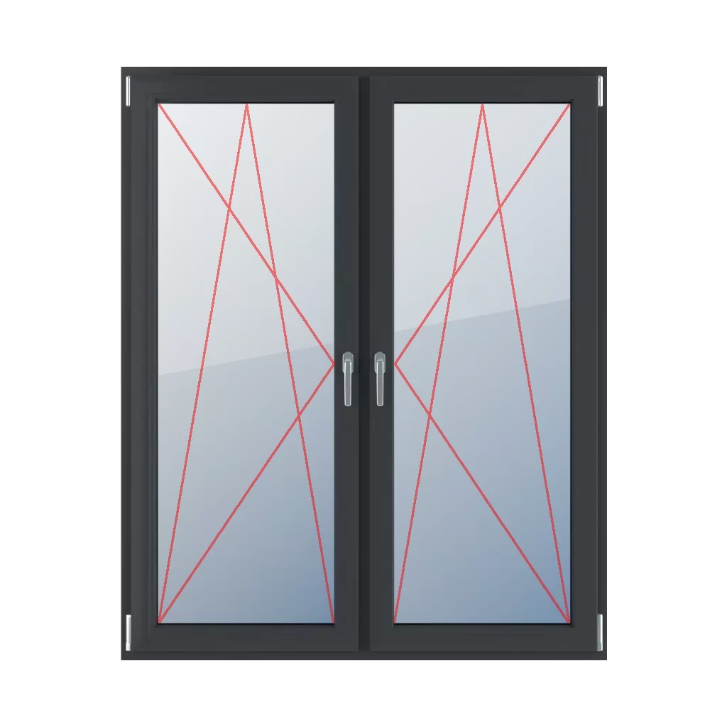 Tilt & turn left, right turn & tilt windows types-of-windows balcony double-leaf-2  