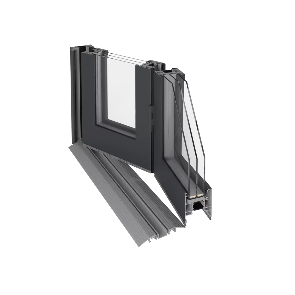 MB-86 FOLD LINE HD windows window-profiles aluprof