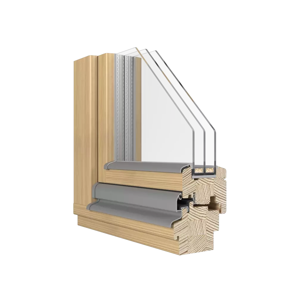 SOFT-LINE With aluminum overlay windows window-profiles cdm soft-line