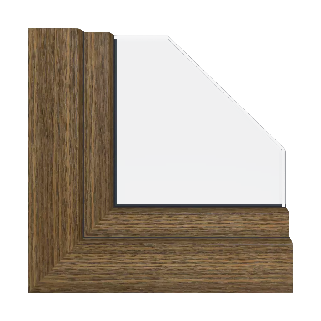 Rustic oak windows window-color veka-colors rustic-oak