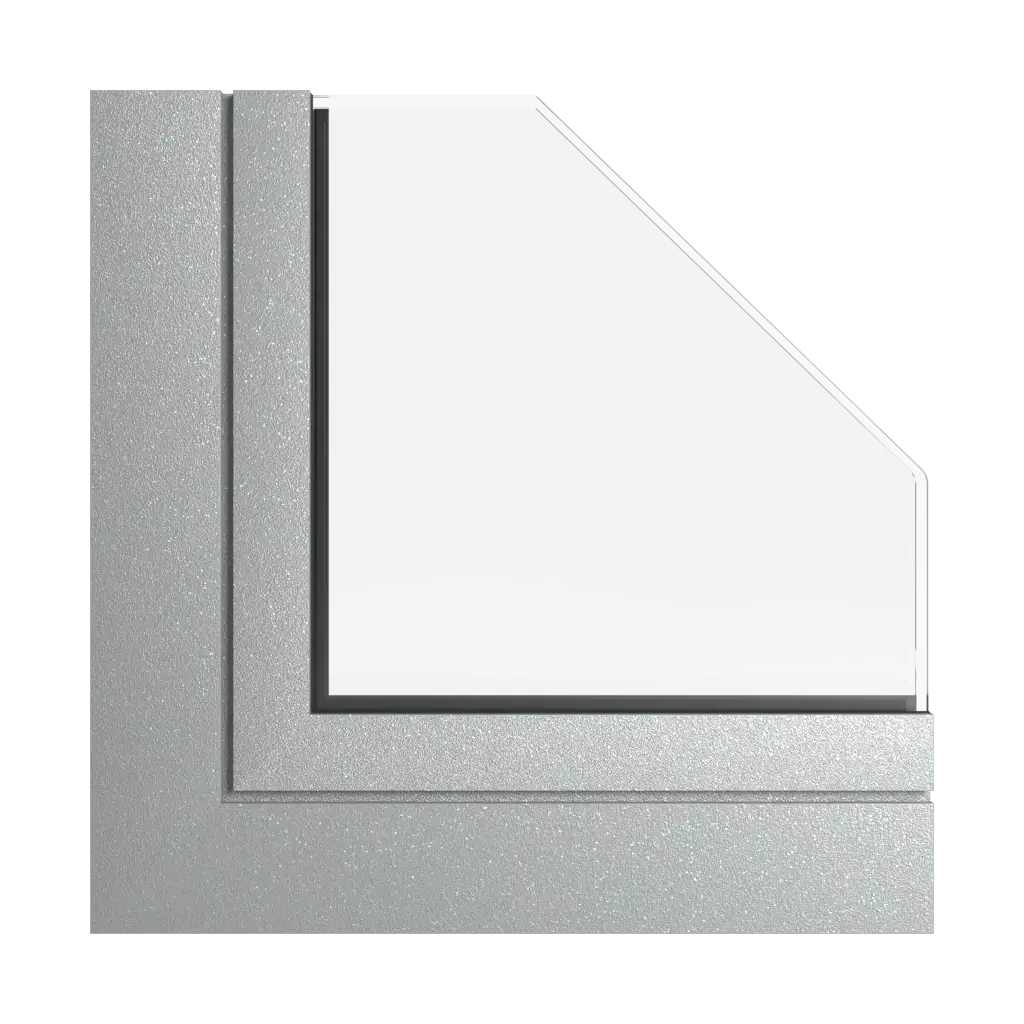Gray windows window-profiles aliplast