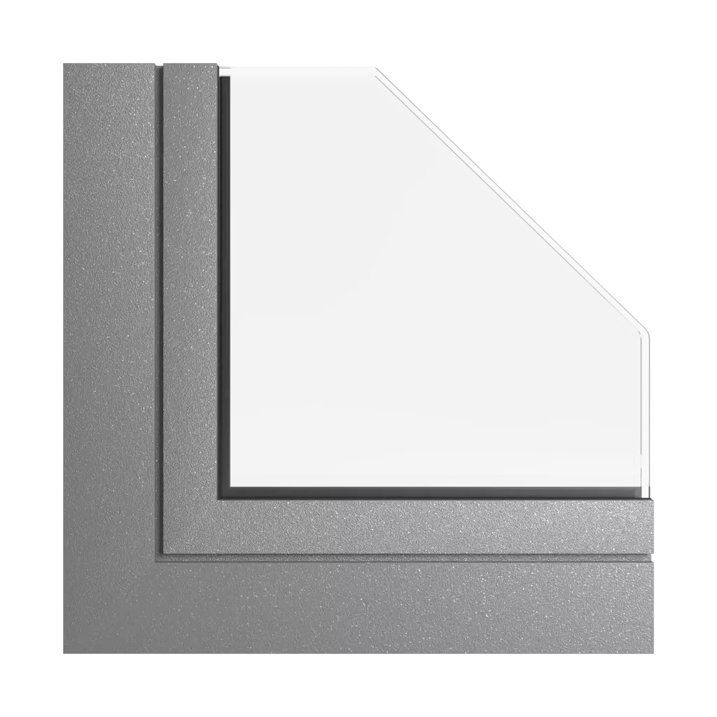 Dark grey windows window-profiles aliplast