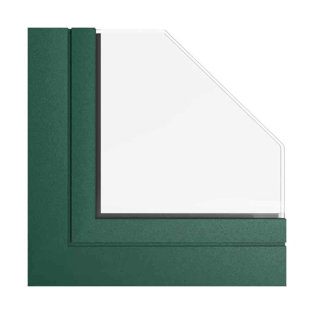 Green moss windows window-profiles aliplast
