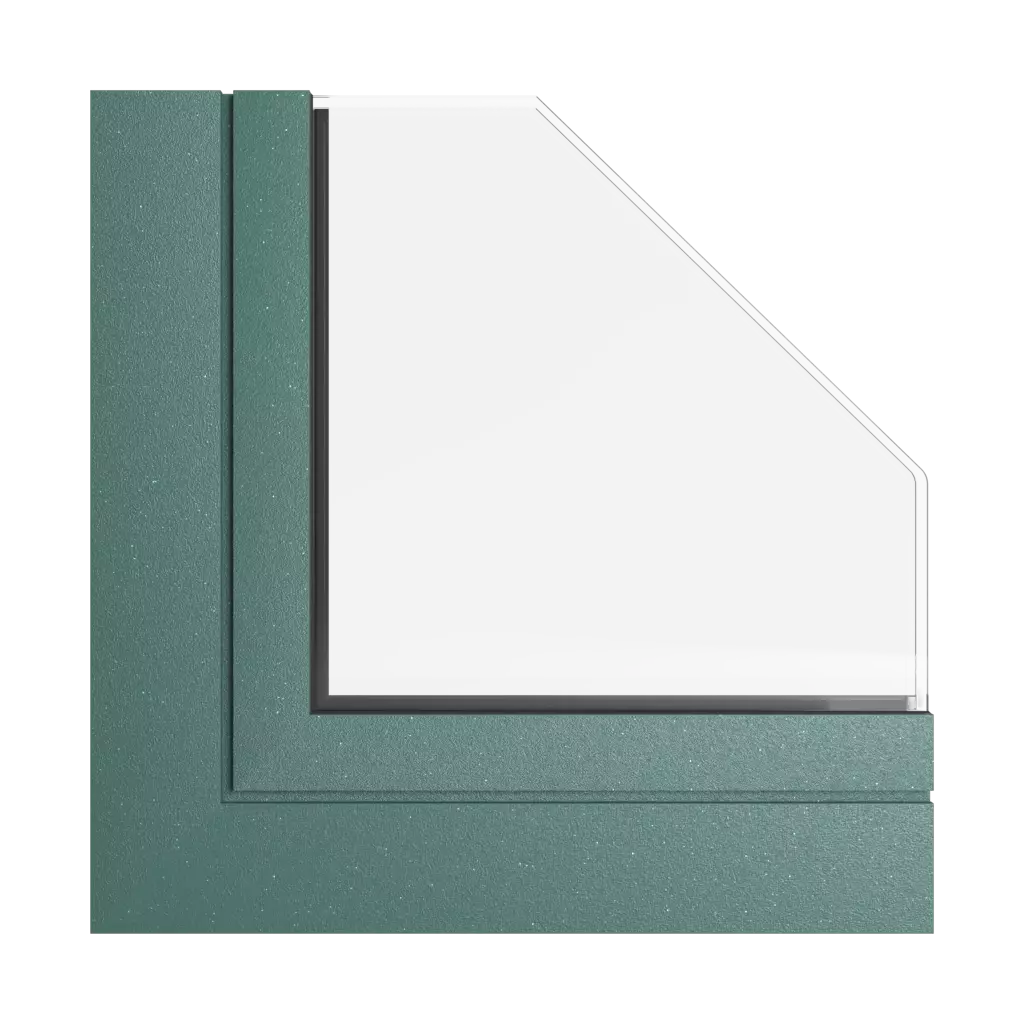 Shiny green tiger windows window-profiles aliplast