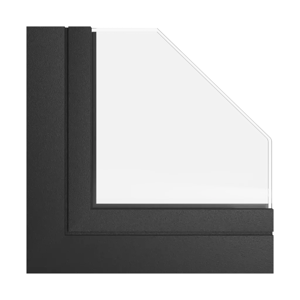 Black graphite tiger windows window-profiles aliplast
