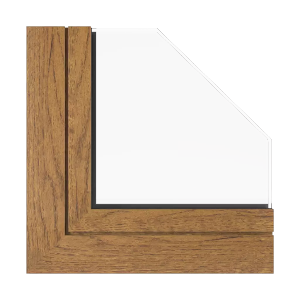 Rustic oak windows window-profiles aluprof mb-60e-ei