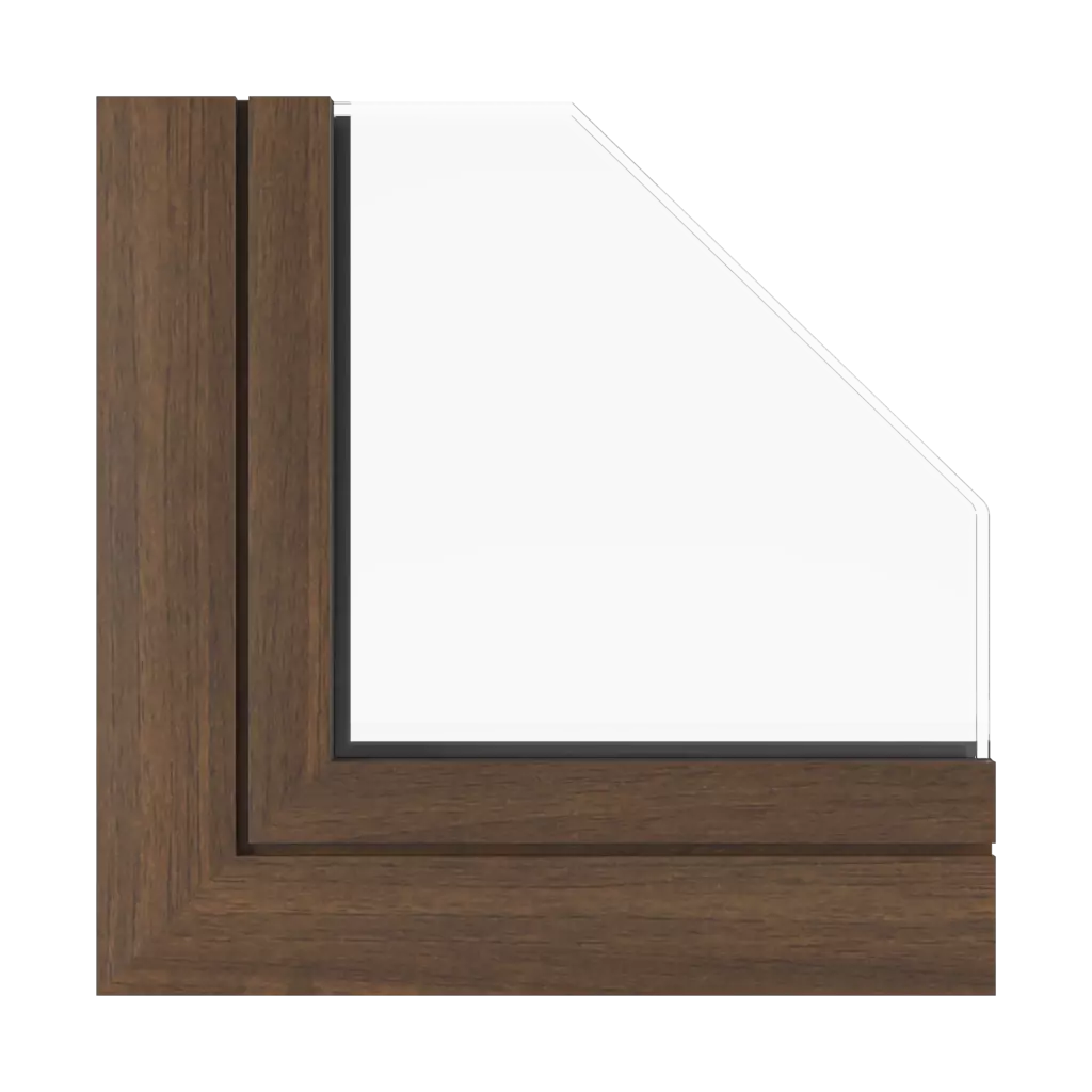 Dark walnut windows window-color aluprof-colors dark-walnut