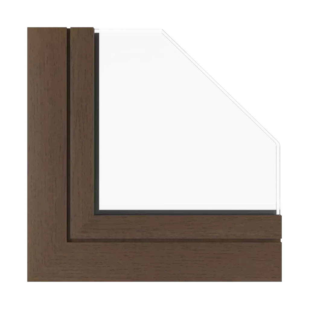 Walnut vein windows window-profiles aluprof mb-ferroline