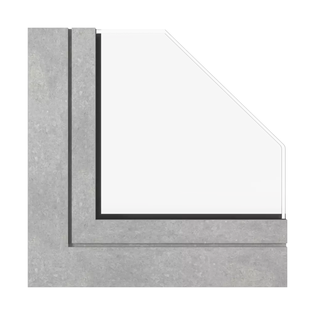 Concrete windows window-profiles aluprof mb-sr50n