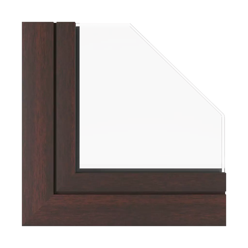 Mahogany sapeli windows window-profiles aluprof mb-78ei-dpa