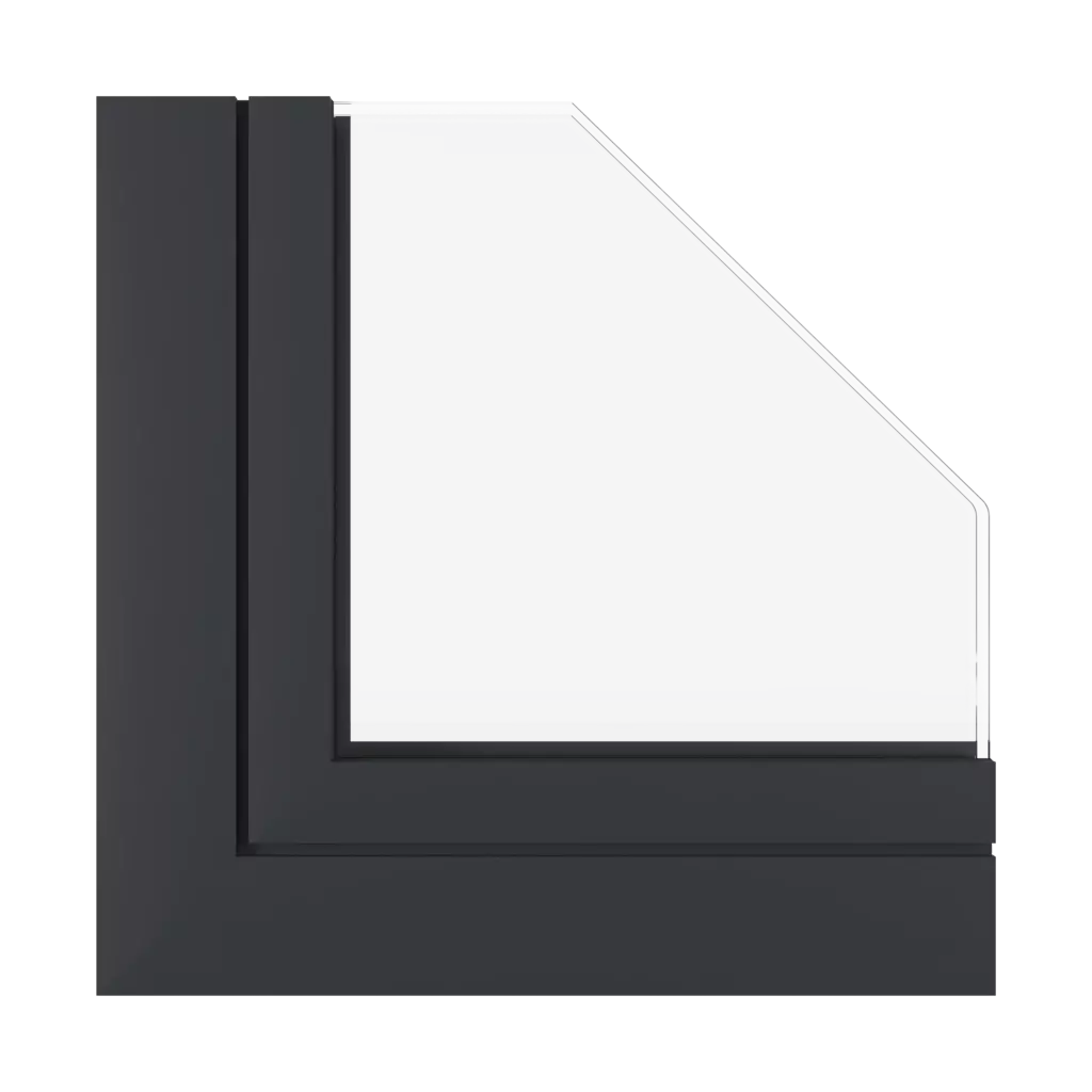 Black Gray windows window-profiles aluprof mb-sr50n-ei