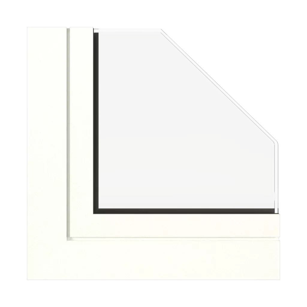 Traffic white fine structure windows window-color aluprof-colors traffic-white-fine-structure