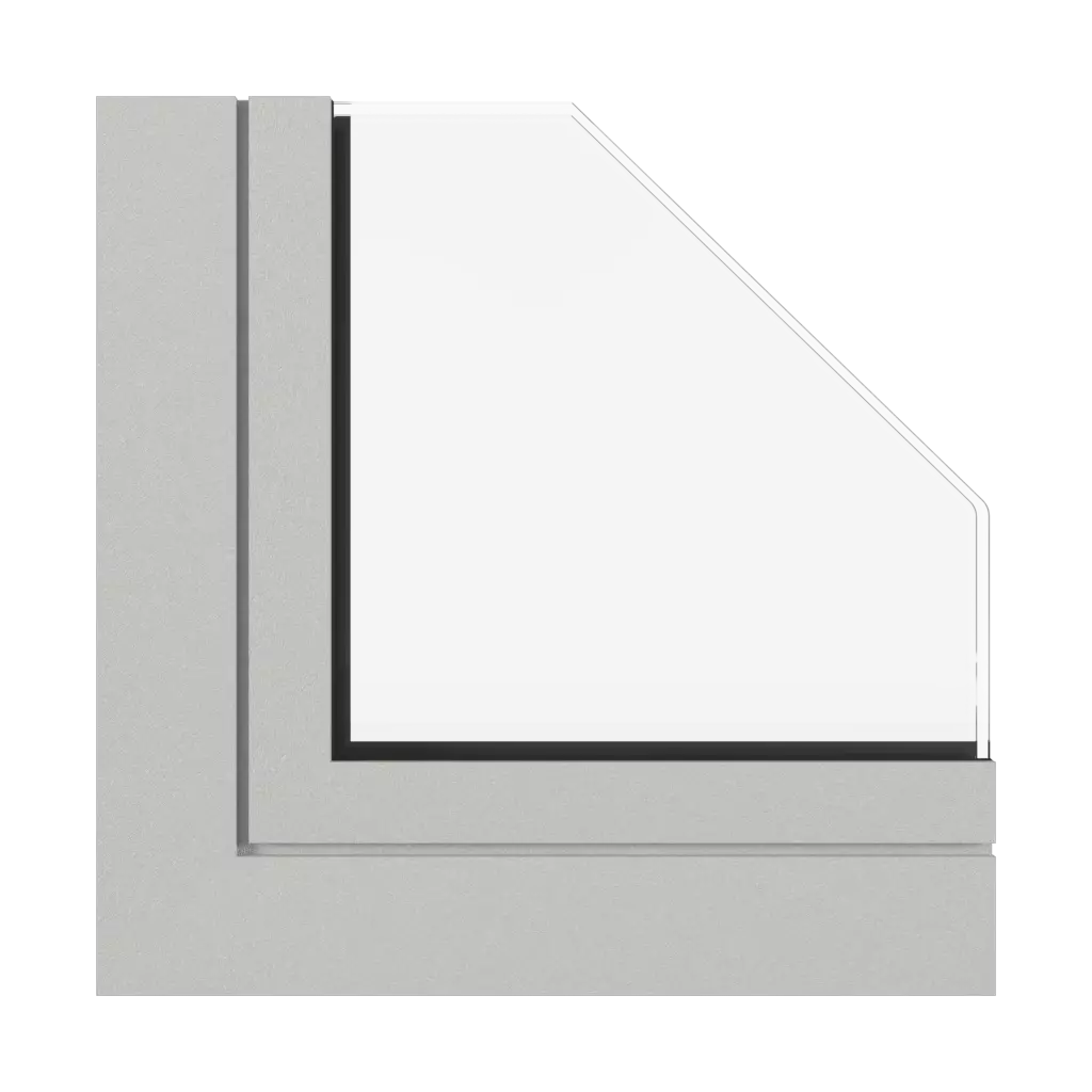 Light gray fine structure windows window-profiles aluprof mb-78ei-dpa