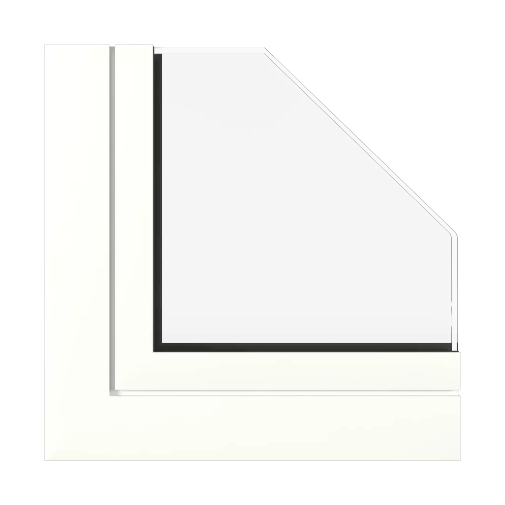 Traffic white semi gloss windows window-profiles aluprof mb-118ei