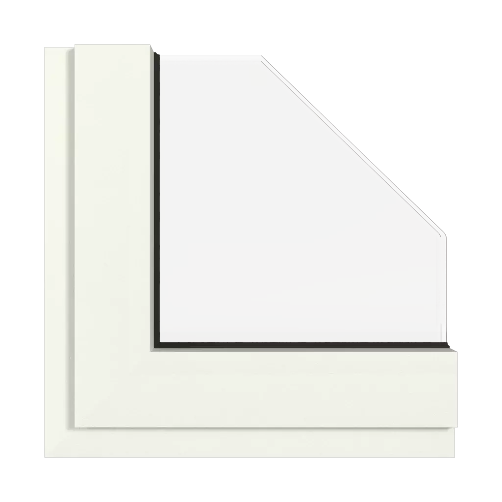 Traffic white fine structure windows window-color aluprof-colors traffic-white-fine-structure interior
