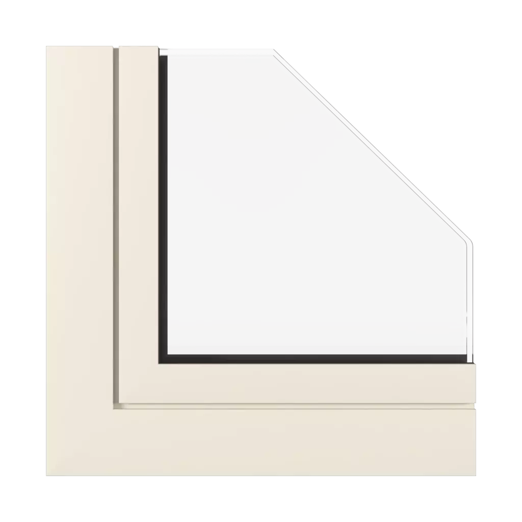Cream white SK windows window-profiles aluprof mb-77-hs