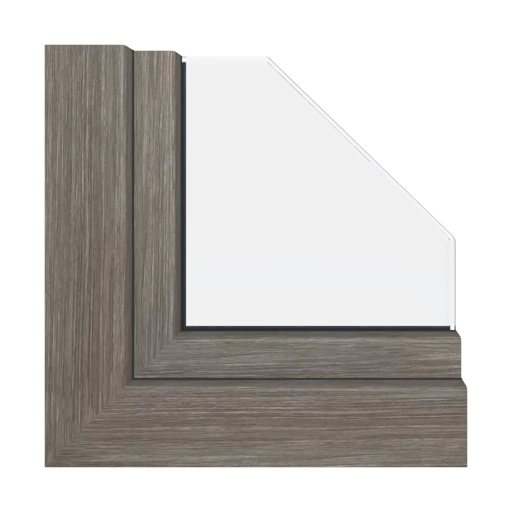 Gray sheffield oak windows window-profiles aluplast energeto-neo-md