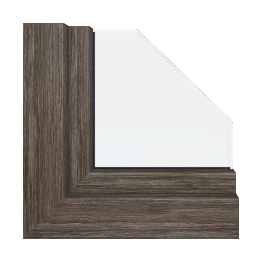 Brown sheffield oak windows window-profiles aluplast ideal-neo