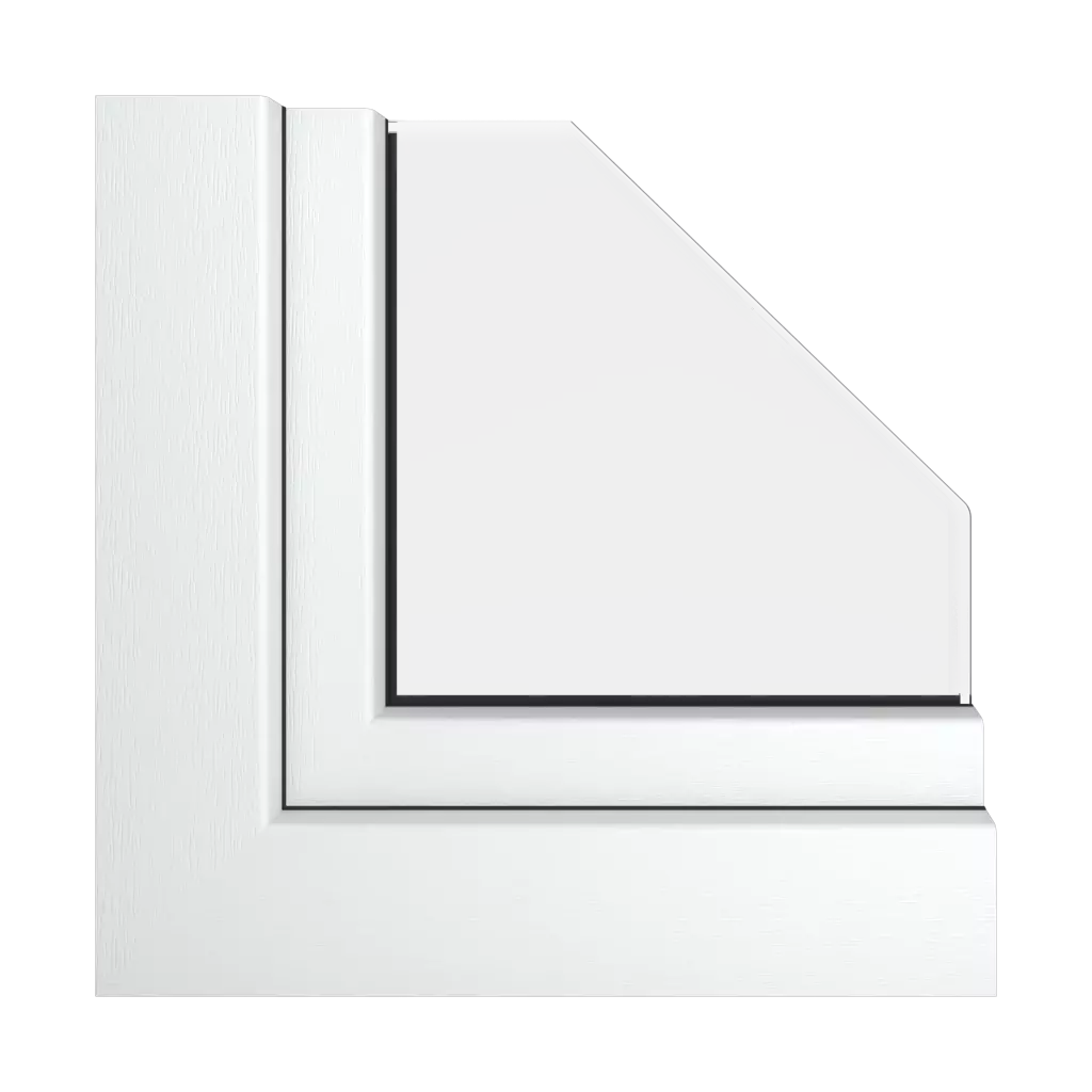 Textured white products pvc-windows    