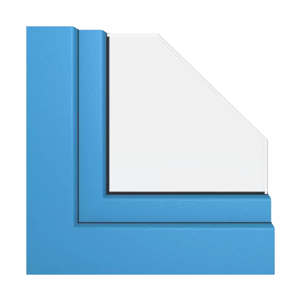Brilliant blue windows window-profiles aluplast ideal-neo