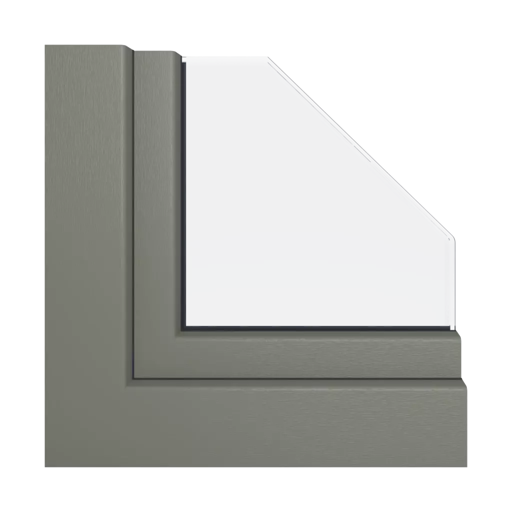 Textured quartz gray windows window-profiles aluplast energeto-neo-md