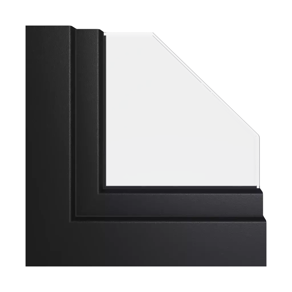 Jet black ✨ windows window-profiles aluplast hst-85-mm