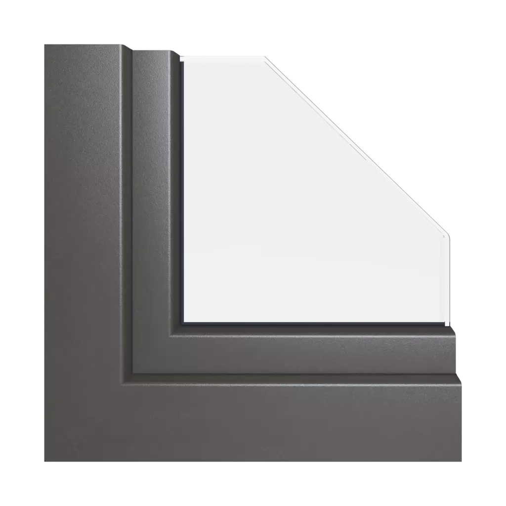Umber gray aludec products pvc-windows    
