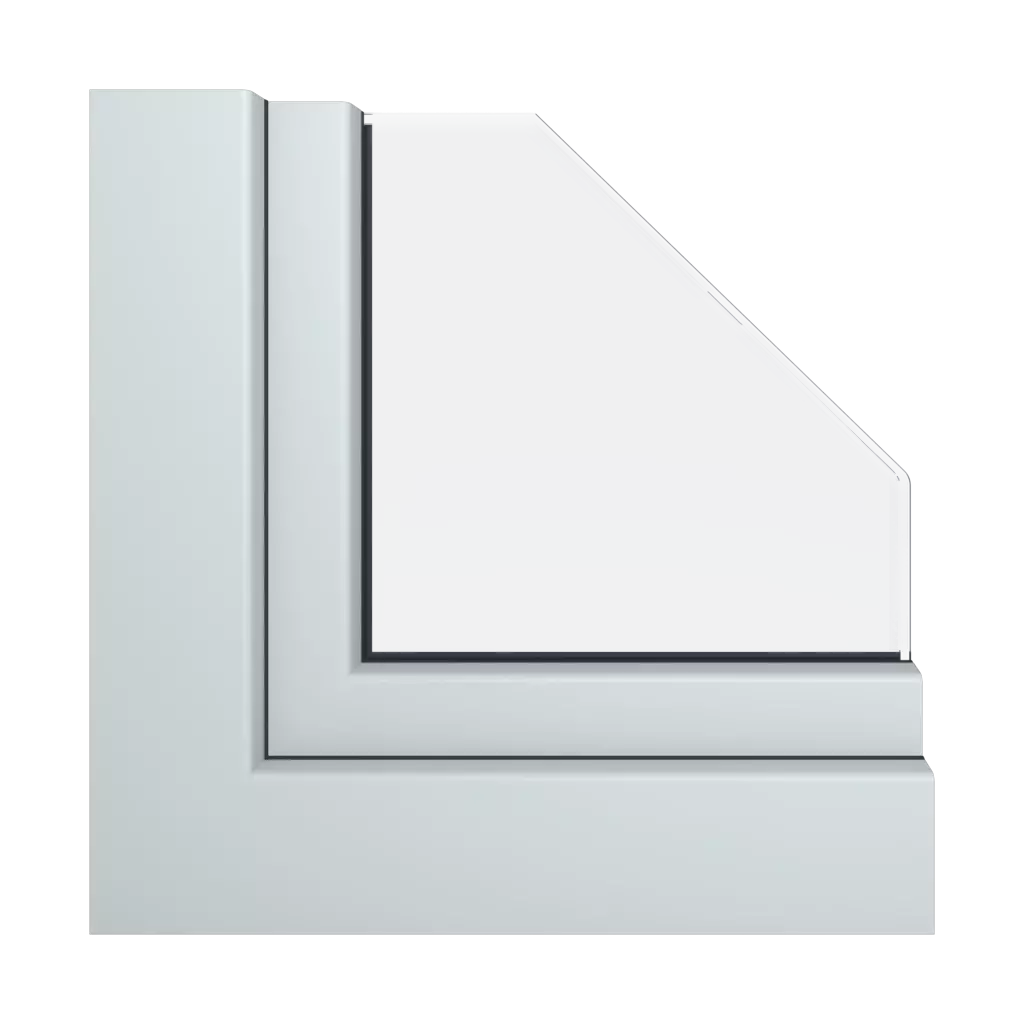 Gray windows window-profiles aluplast energeto-neo-md