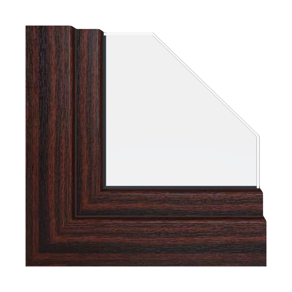 Mahogany windows window-color schuco-colors   