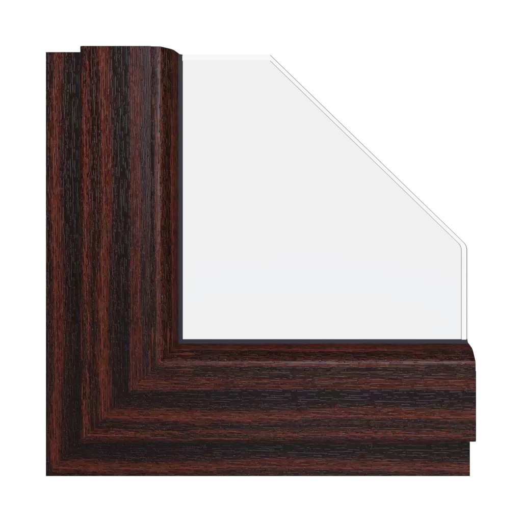 Mahogany windows window-color schuco-colors mahogany-2 interior