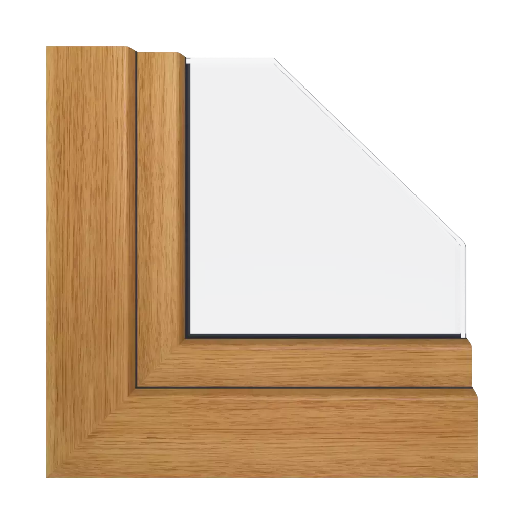 Realwood ginger oak windows window-profiles gealan linear