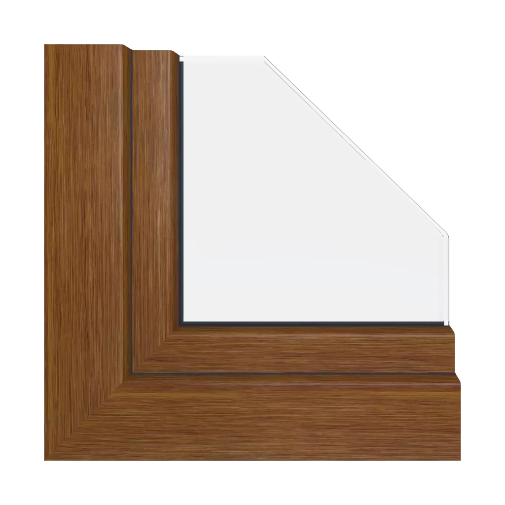 Realwood honey oak windows window-profiles gealan s-9000