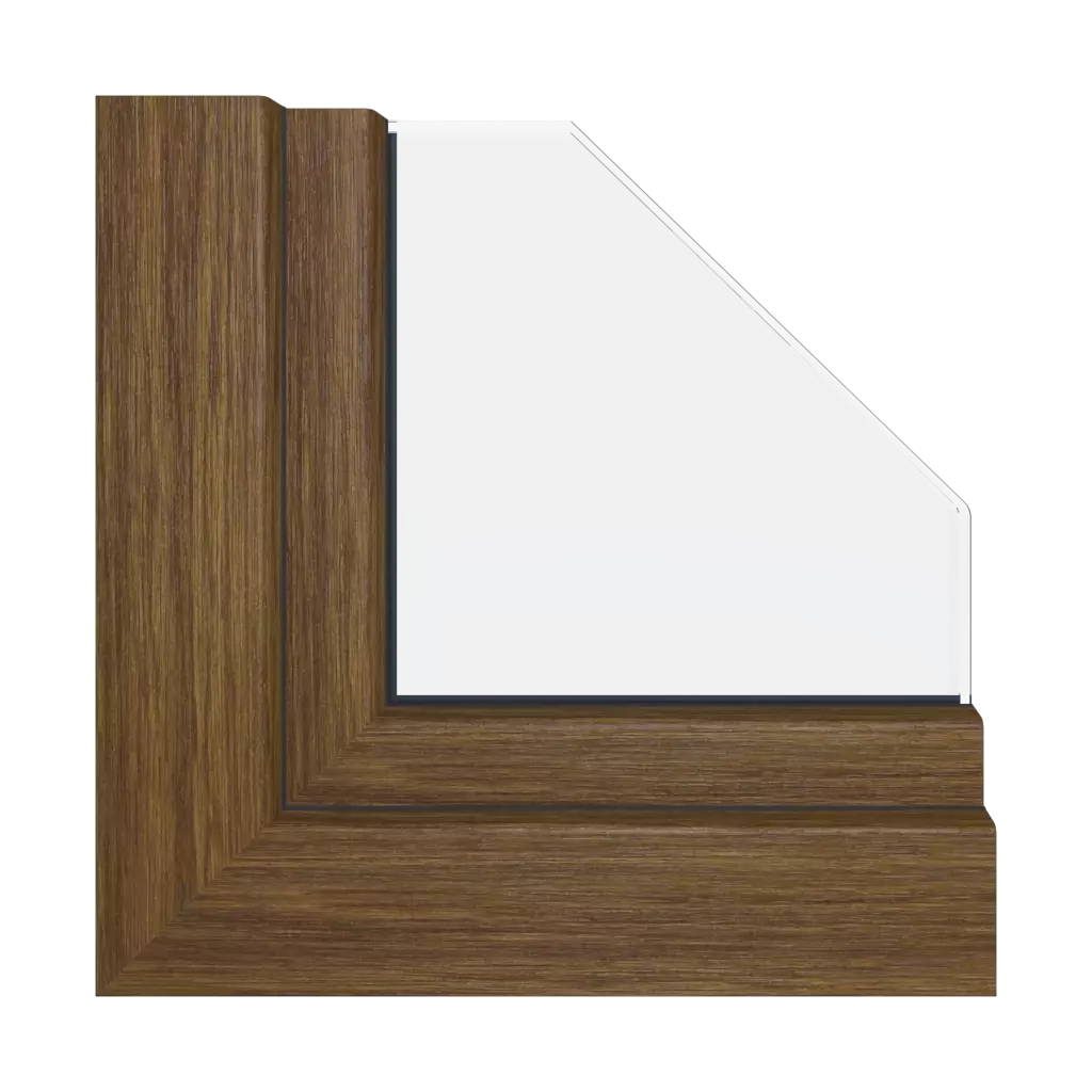 Rustic oak windows window-color gealan-colors   