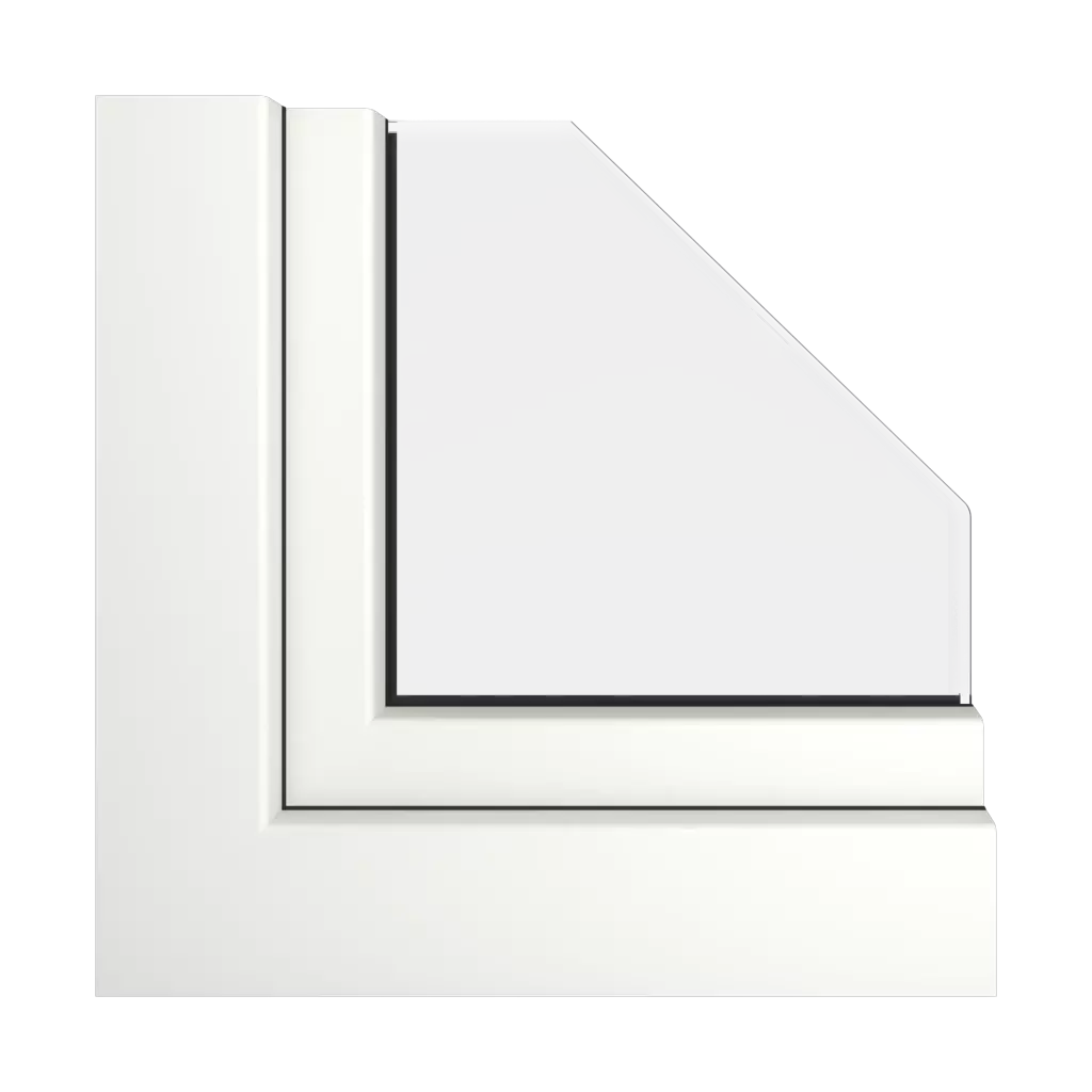 Traffic white RAL 9016 acrycolor windows window-profiles gealan linear