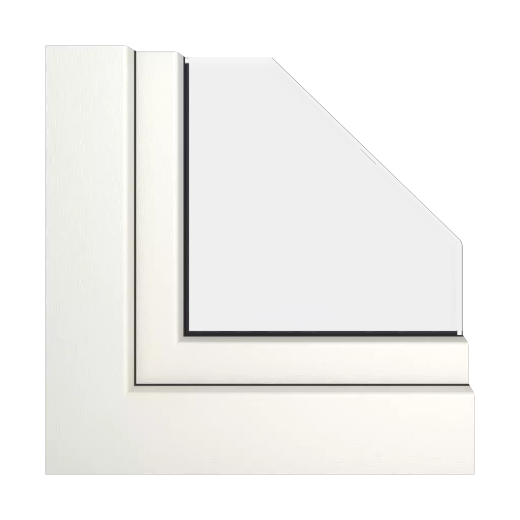 Creamy white RAL 9001 windows window-profiles gealan linear