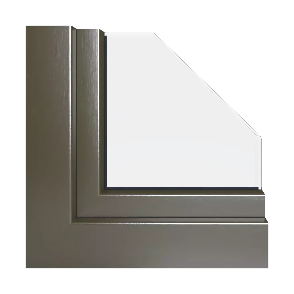 Platinum bronze windows window-profiles gealan linear