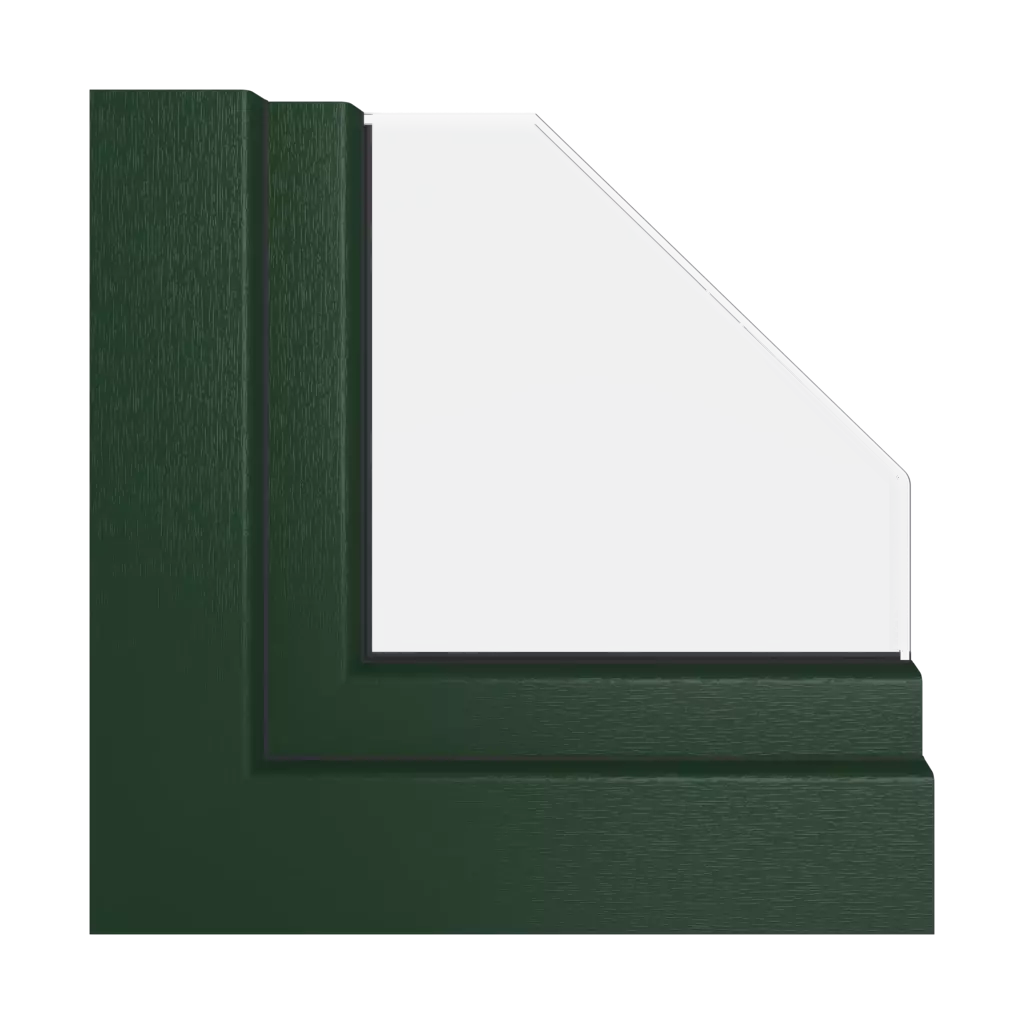 Green RAL 6009 products pvc-windows    
