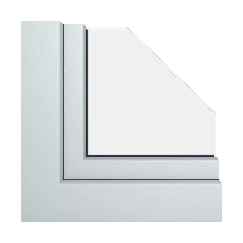 Gray Deko RAL 7001 windows window-profiles gealan linear