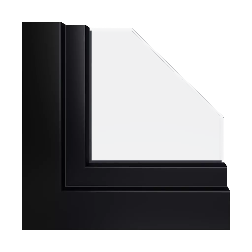 JetBlack RAL 9005 acrycolor ✨ windows window-profiles gealan linear