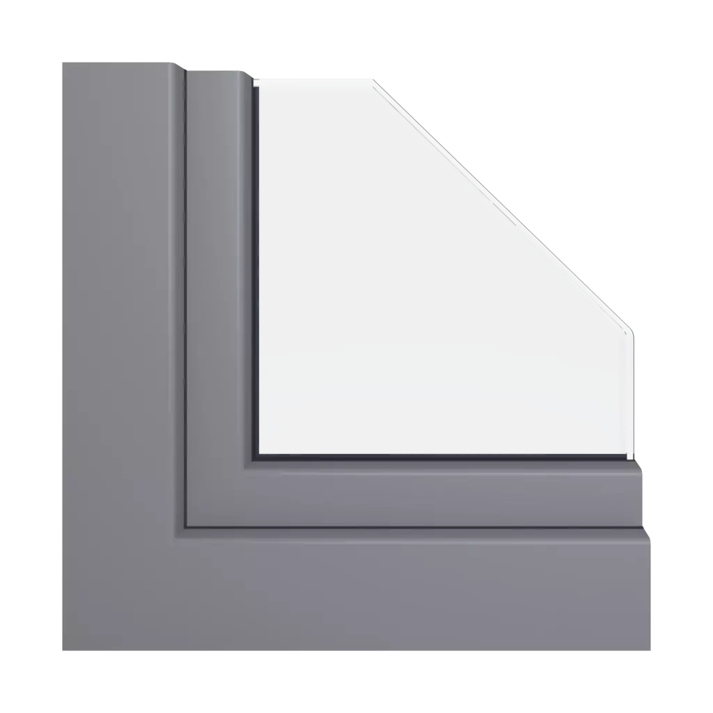 Slate gray RAL 7015 acrycolor windows window-profiles gealan linear