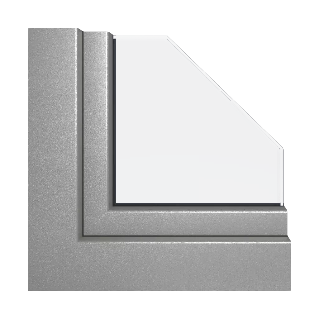 Silver similar to RAL 9007 acrycolor windows window-profiles gealan linear