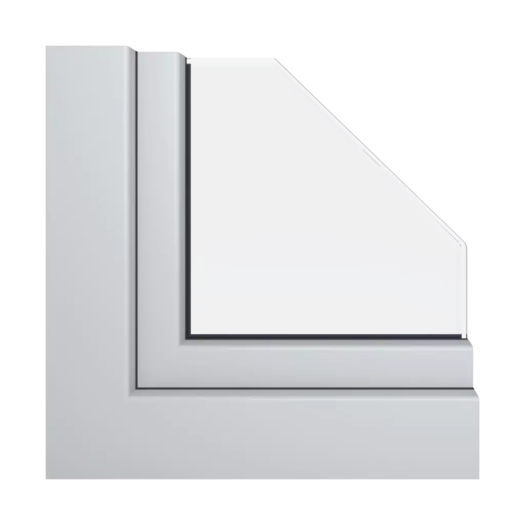 Pyrite gray RAL 7040 acrycolor windows window-profiles gealan linear