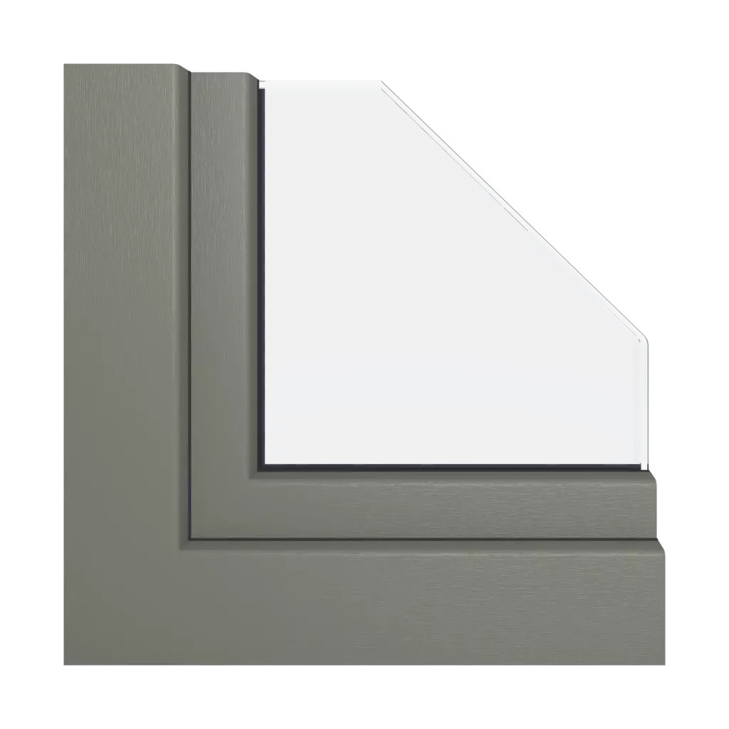 Structural quartz gray windows window-profiles gealan linear