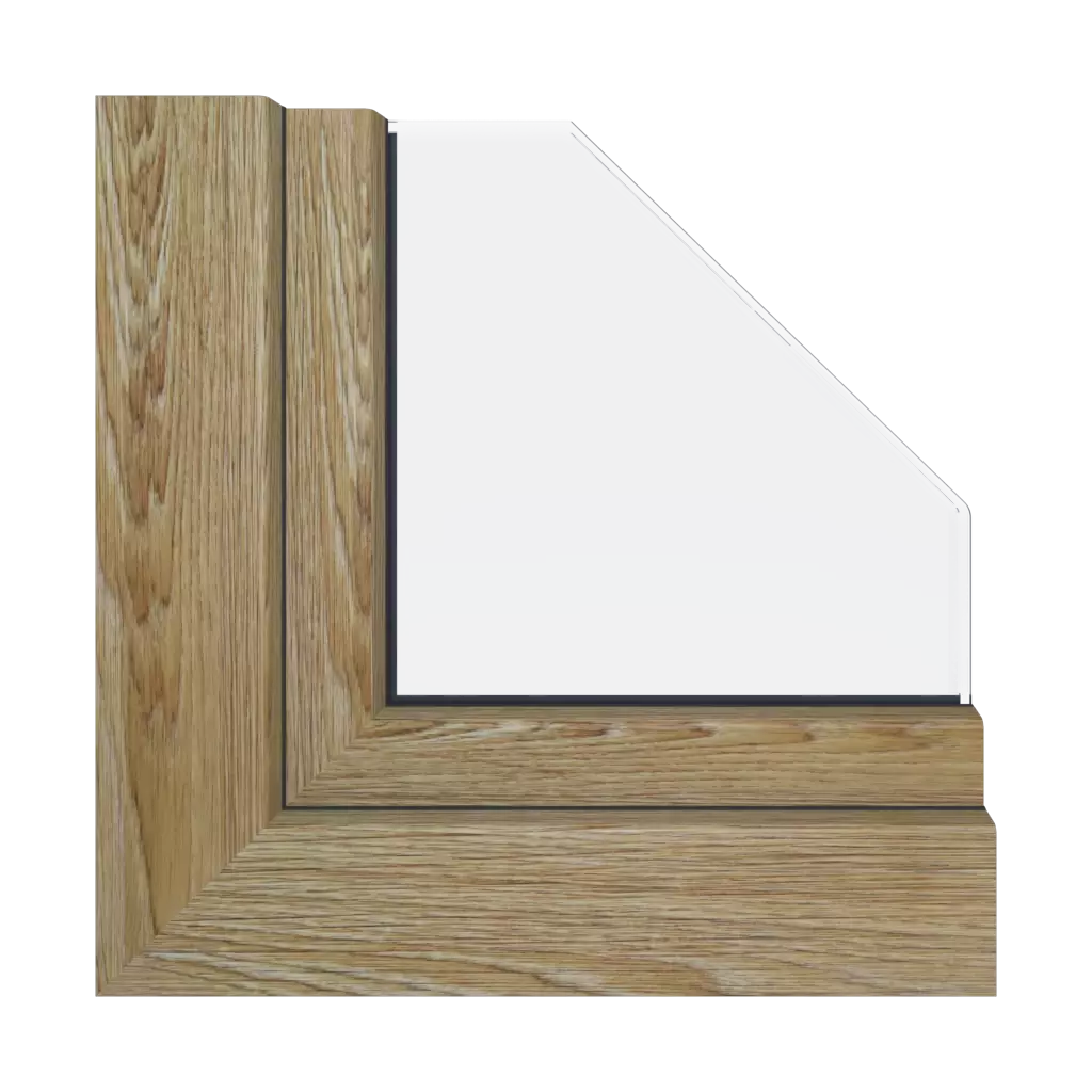 Realwood Woodec Turner Oak malt windows window-profiles gealan linear