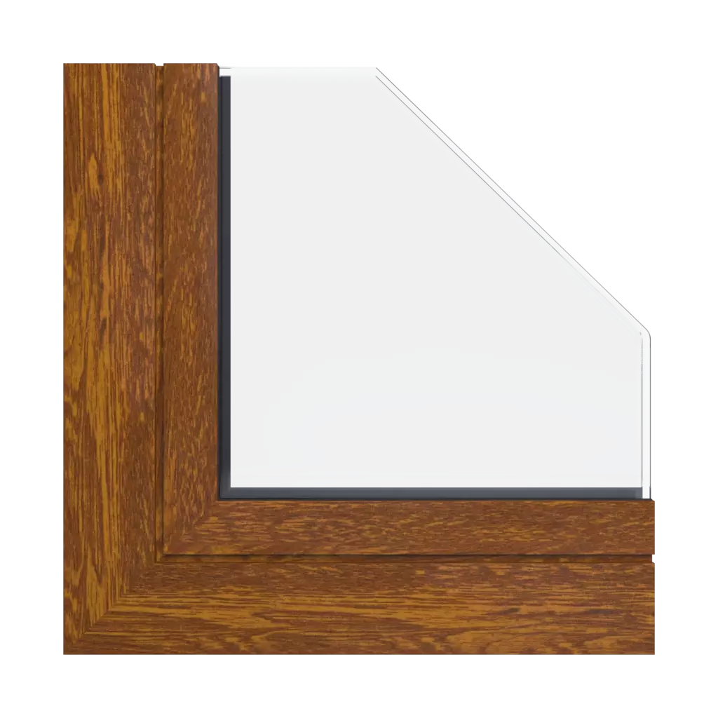 Golden oak wood effect products aluminum-windows    