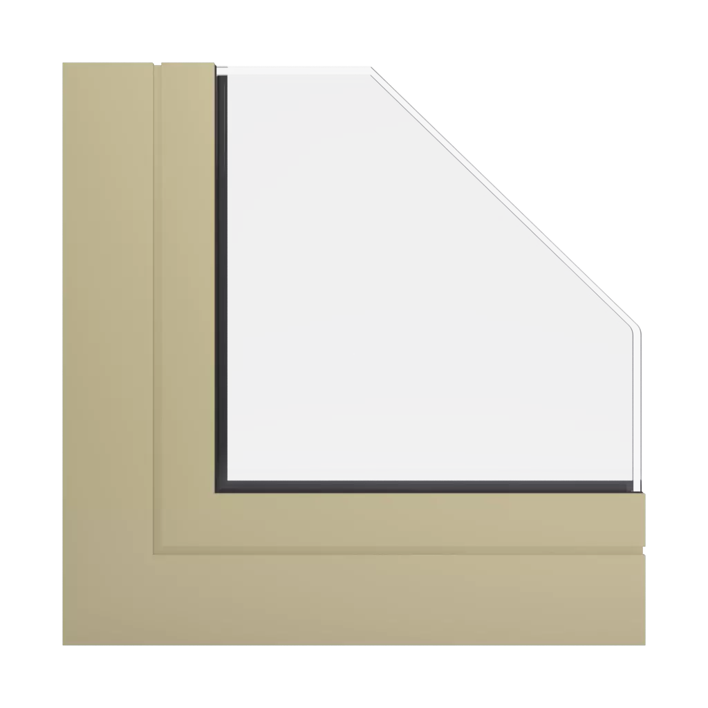 RAL 1000 Green beige windows window-profiles aluprof mb-118ei