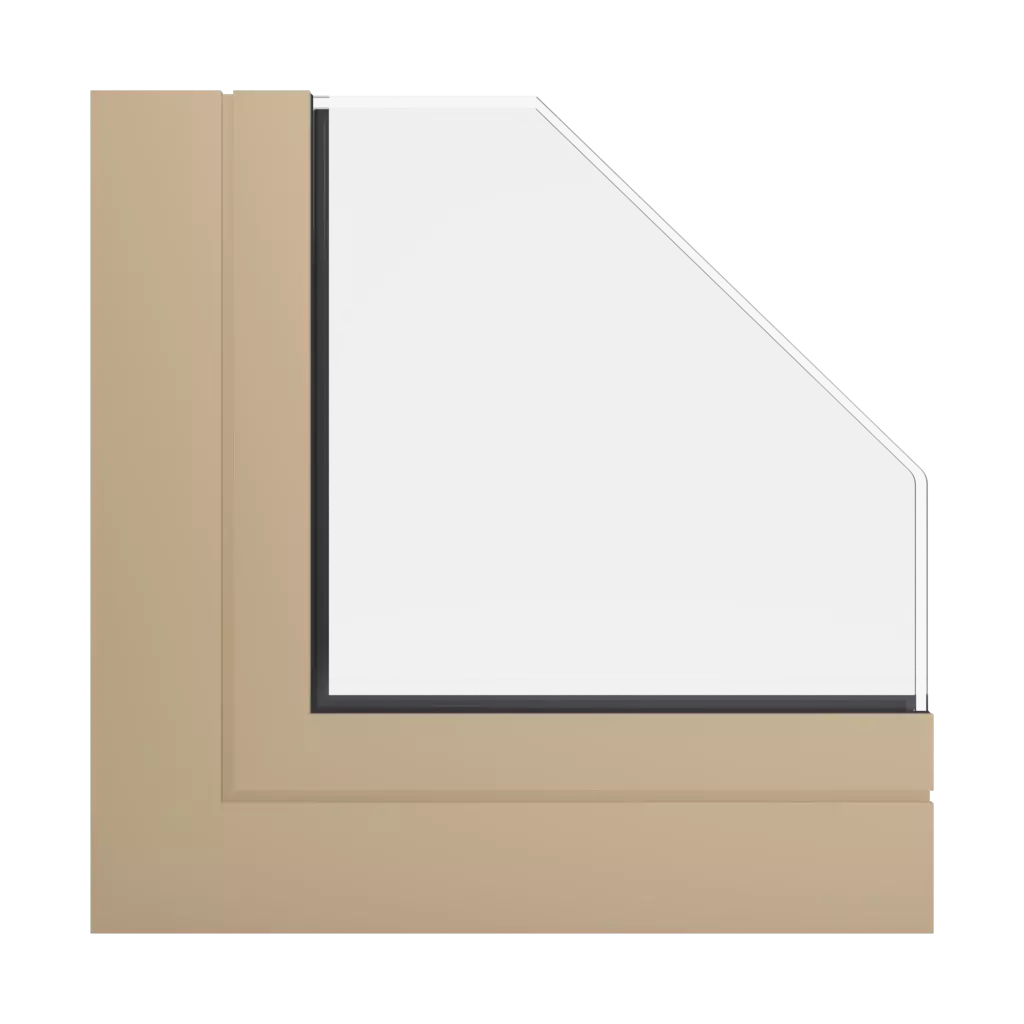 RAL 1001 Beige windows window-profiles aluprof mb-openslide