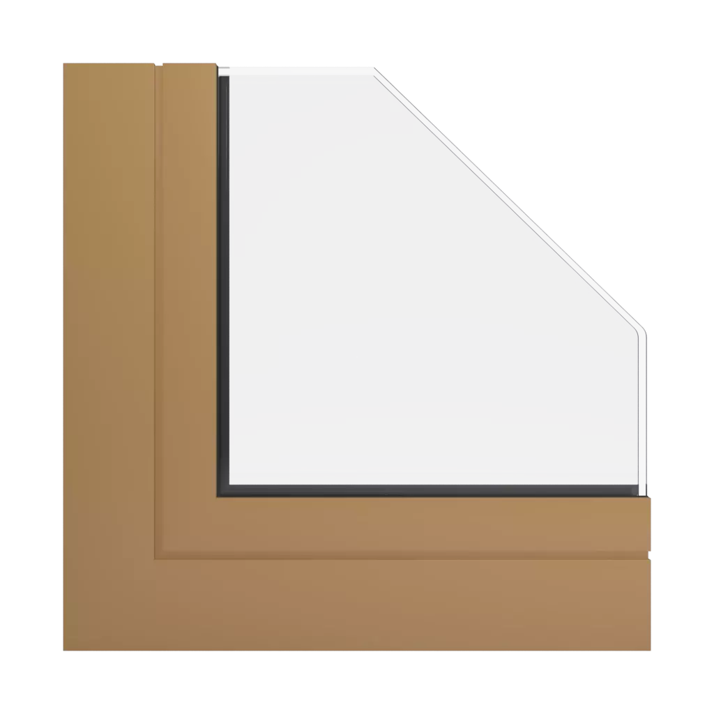 RAL 1011 Brown beige windows window-profiles aluprof mb-45-office